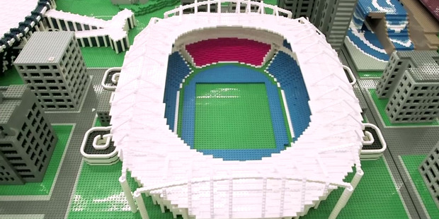 A large model made from Lego of the Rio Olympic Games took 12 months to build and has been donated to Brazil by the Danish Government. Photo / Supplied