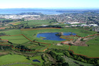 The privately-owned Crater Hill, on the edge of Manukau Harbour in Papatoetoe, has been partly rezoned for up to 575 houses. Photo / Bruce Hayward The privately-owned Crater Hill, on the edge of Manukau Harbour in Papatoetoe, has been partly rezoned for up to 575 houses. Photo / Bruce Hayward