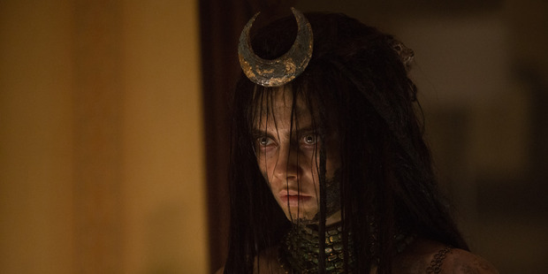 Cara Delevingne as Enchantress in the movie Suicide Squad.