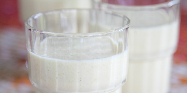 Sweet spiced mago lassi. Photo / Annabel Langbein Media