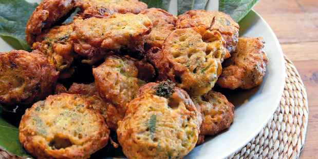 Vegetable pakoras. Photo / Annabel Langbein Media