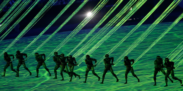 Artists perform during the opening ceremony for the 2016 Summer Olympics in Rio de Janeiro. Photo / AP
