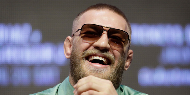 Conor McGregor speaks during a UFC 202 mixed martial arts news conference, Thursday, July 7, 2016, in Las Vegas. Photo / AP.