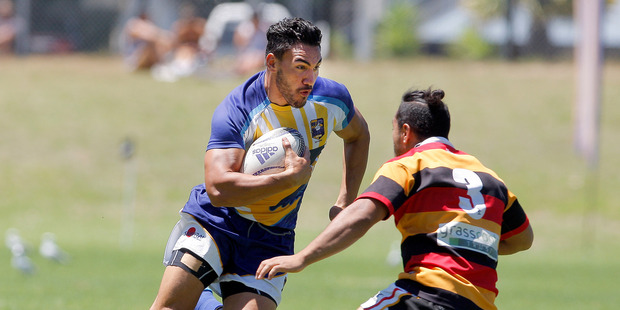 Teddy Stanaway playing for the Bay Engineers Rugby Sevens BOP against Waikato. Photo/File