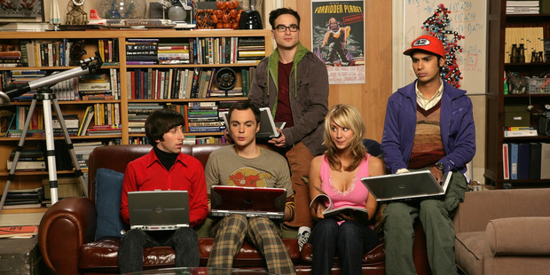 A scene from the TV show The Big Bang Theory.