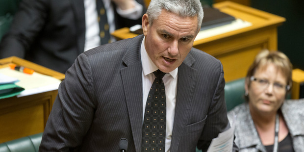 Labour MP Kelvin Davis during question time in Parliament. Photograph by Mark Mitchell