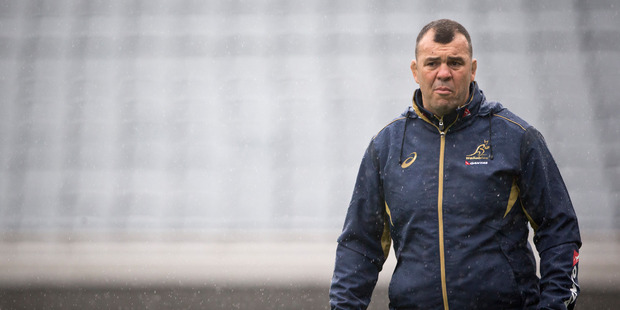 It's rugby salvage work coach Michael Cheika has turned to in a bid to get the Wallabies in better shape. Photo / Greg Bowker
