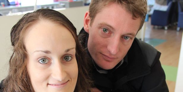 Samantha McPherson and her partner Nick Clasper with their son Lachlan. Photo / Danielle Nicholson.