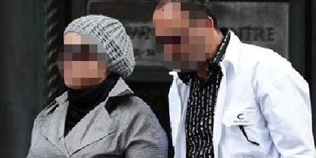 Amirah Droudis, pictured with Man Monis at a 2013 court hearing, lived at her mother's house in Sydney's west. Photo / News Corp Australia
