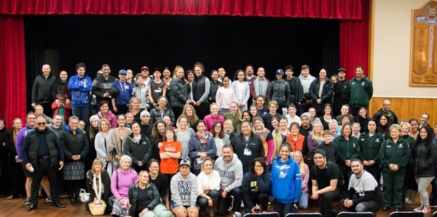 COMMUNITY SUPPORT: Almost 200 people turned out for the public meeting called by Kaitaia teenager Nina Griffiths after the suspected suicide of her two friends. PICTURES/SUPPLIED
