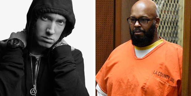 Eminem's bodyguard claims Suge Knight had Em on his hit list. Photos / Supplied, SplashNews.
