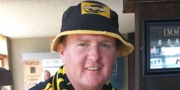 Hurricanes fan Craig Werder of Hawera. Photo / Facebook