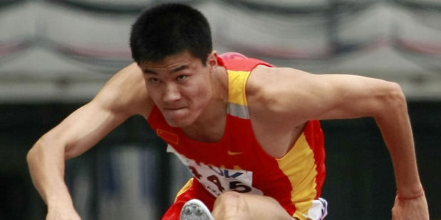 Chinese hurdler Shi Dongpeng. Photo / AP
