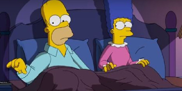 Marge can't relax until she knows who to vote for.