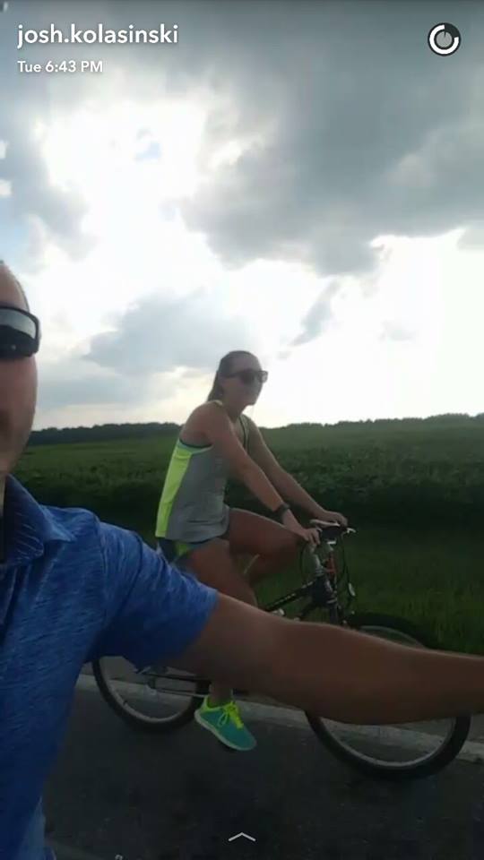 The last image taken of Sierah Joughin, Snapchatted by her boyfriend Josh Kolasinksi the afternoon she was abducted.