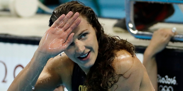 When Katinka Hosszu broke a world record, the attention was more on husband and coach Shane Tusup. Photo / AP