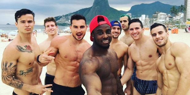 When the athletes share shirtless photos like this on social media, they receive a huge positive reaction. Photo / Instagram / @danelljleyva