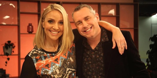 Mike Puru's co-host on The Cafe Mel Homer with stand-in Jason Reeves.