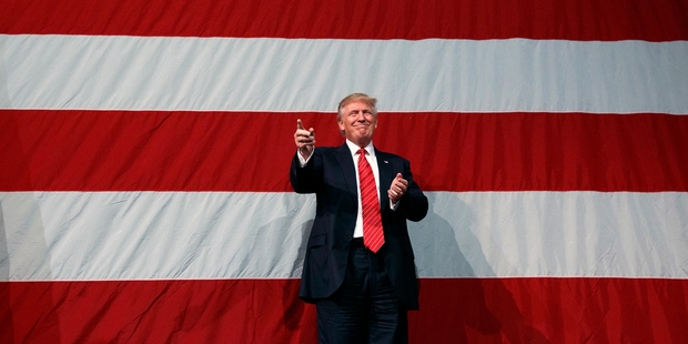Donald Trump is now down to one opponent to insult - not nearly as much fun. Photo / AP