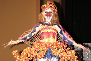 Marakihau - Sea Taniwha of Aotearoa, made by Jessica Grant of Tamatea School, won both the Years 9 to 11 category as well as the supreme award for the children's section.