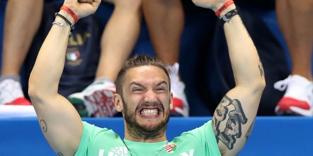 Shane Tusup, coach and husband of Hungary's Katinka Hosszu. Photo / AP