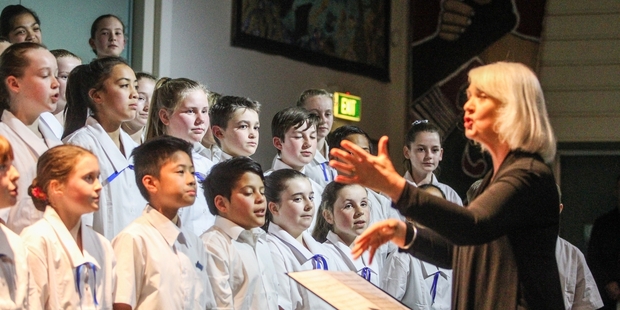 After waiting their turn, it was Heretaunga Intermediate students' time to shine.