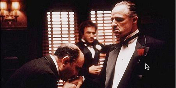 Marlon Brando as Vito Corleone Don Corleone in The Godfather.