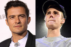 Justin Bieber and Orlando Bloom have been caught up in what could be described as a d**k measuring contest. Photos / Getty