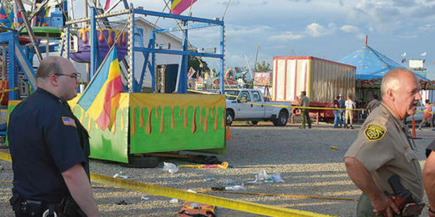 A witness said she saw blood coming from the girls' mouths and thought they were dead. Photo / AP
