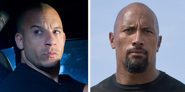 Fast and Furious stars Vin Diesel and Dwayne 'The Rock' Johnson.