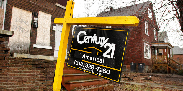A task force survey in 2014 found that 40,000 vacant structures in Detroit needed demolition. Photo / Getty Images