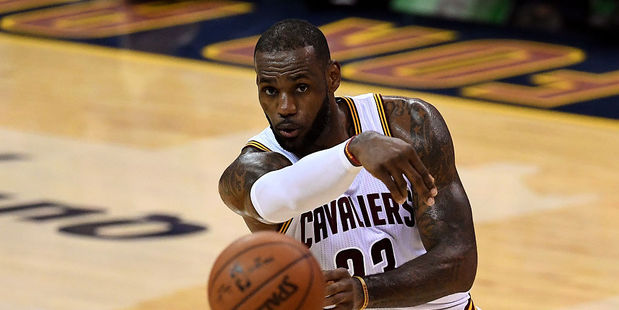 LeBron James of the Cleveland Cavaliers passes the ball. Photo / Getty Images