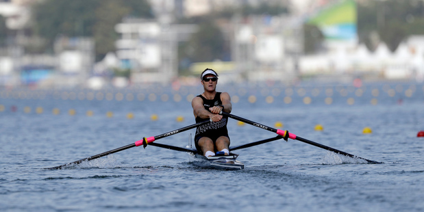 Mahe Drysdale safely progressed into the semifinals of the men's single sculls, beating fierce rival Andrej Synek in the process. Photo / AP