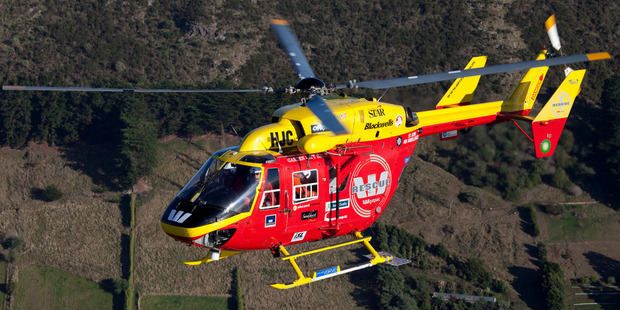 Steven Bennett is recovering in Grey Base Hospital after he was winched from near a stream by rescue helicopter in the Paparoa National Park. Photo / Canterbury West Coast Air Rescue Trust