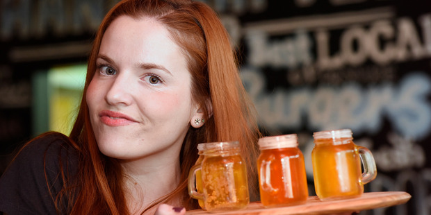 Joanna Claire bartender at Mount Brewing Co.