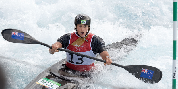 Luuka Jones won silver in the canoe slalom. Photo / photosport.co.nz