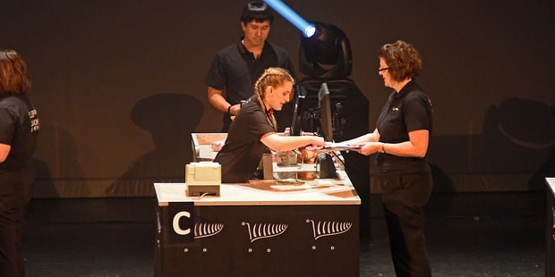 Ashley Mather from Brookfield New World at Checker of the Year event at Baycourt. Photo/George Novak