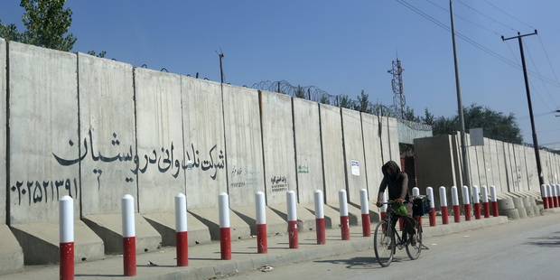 The American University of Afghanistan in Kabul has reopened as police search for two kidnapped professors. Photo / AP