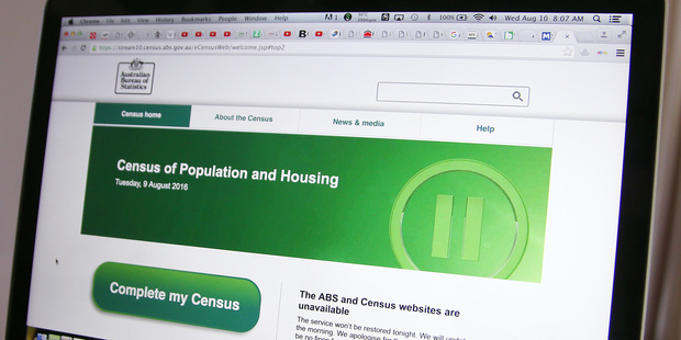 THE Census and Australian Bureau of Statistics websites were shut down overnight after a cyber attack and Australians have reacted with fury. Photo / AP