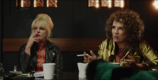 Absolutely Fabulous the movie Joanna Lumley and Jennifer Saunders as Patsy and Edina in the film version of the hit television series. PHOTO/SUPPLIED