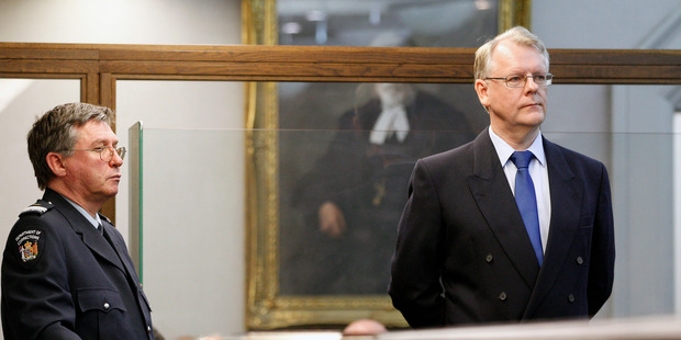 Osteopath Richard James Davis in the dock in the High Court at Wellington.