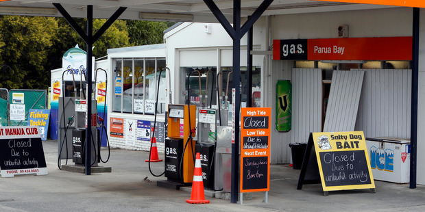 This ramraid on the Parua Bay GAS service station last month cost owner Ross Brown more than $20,000 in damage and lost stock - it came six days after another burglary cost about $8000 in lost stock and repairs. Photo / John Stone