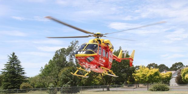 The Westpac Helicopter flew the injured man to hospital. Photo / File