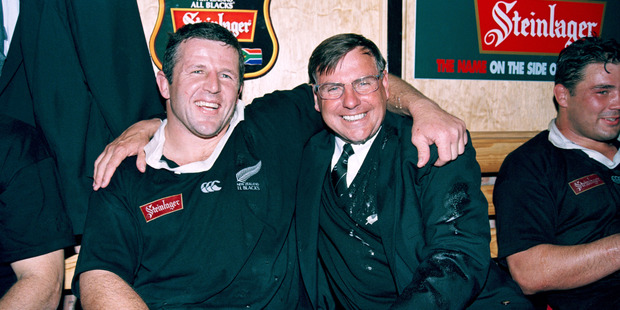 Sean Fitzpatrick and John Hart. Photo / Getty Images