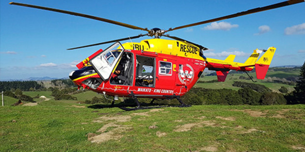 A hunter was airlifted to safety by rescue helicopter overnight. Photo / Supplied