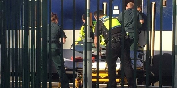 The Gatwick Express passenger was pronounced dead at the scene after the incident at Wandsworth Common station. Photo / @Lucie_Walker