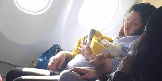 A baby was born on a flight from Dubai to the Philippines. Photo / Facebook, Missy Berberabe Umandal