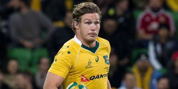 Wallabies flanker Michael Hooper in action during the June test series against England. Photo / Photosport