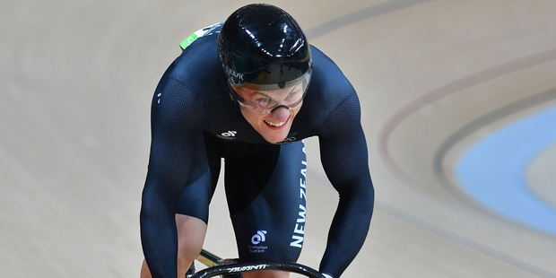 New Zealand's Sam Webster has produced a tactically perfect race in the opening round of the men's keirin at the Rio Olympics. Photo / Photosport.co.nz