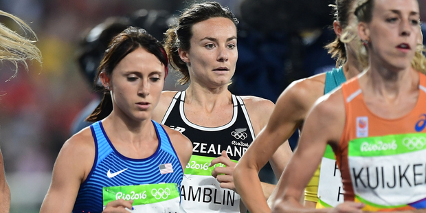 New Zealand's Nikki Hamblin competes during the women's 5000m final. Photo / photosport.nz